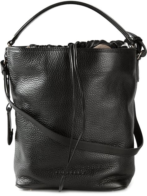 burberry bucket bag black perforated|Burberry reversible bucket bag.